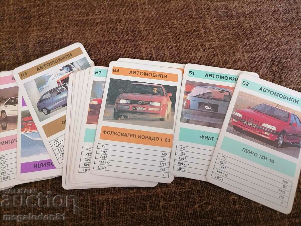 Auction Funny cards, children's card game (cars) Auction Funny cards, children's card game (cars)