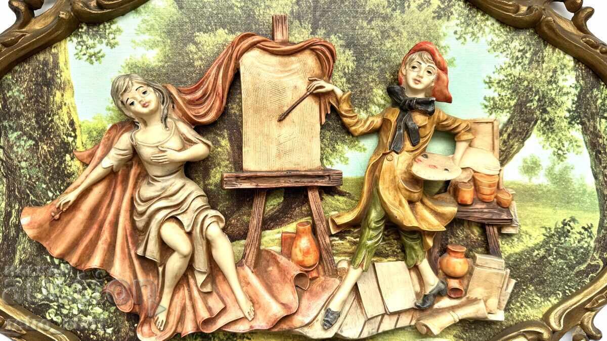 Delivery of Romantic Italian vintage wall panel Delivery of Romantic Italian vintage wall panel