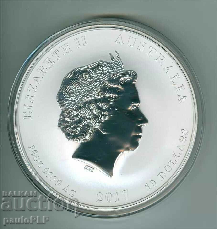 10 oz SILVER 2017 - LUNAR AUSTRALIA - UNC - READ CONDITIONS with price 1590.00 BGN | € 812.95 10 oz SILVER 2017 - LUNAR AUSTRALIA - UNC - READ CONDITIONS with price 1590.00 BGN | € 812.95