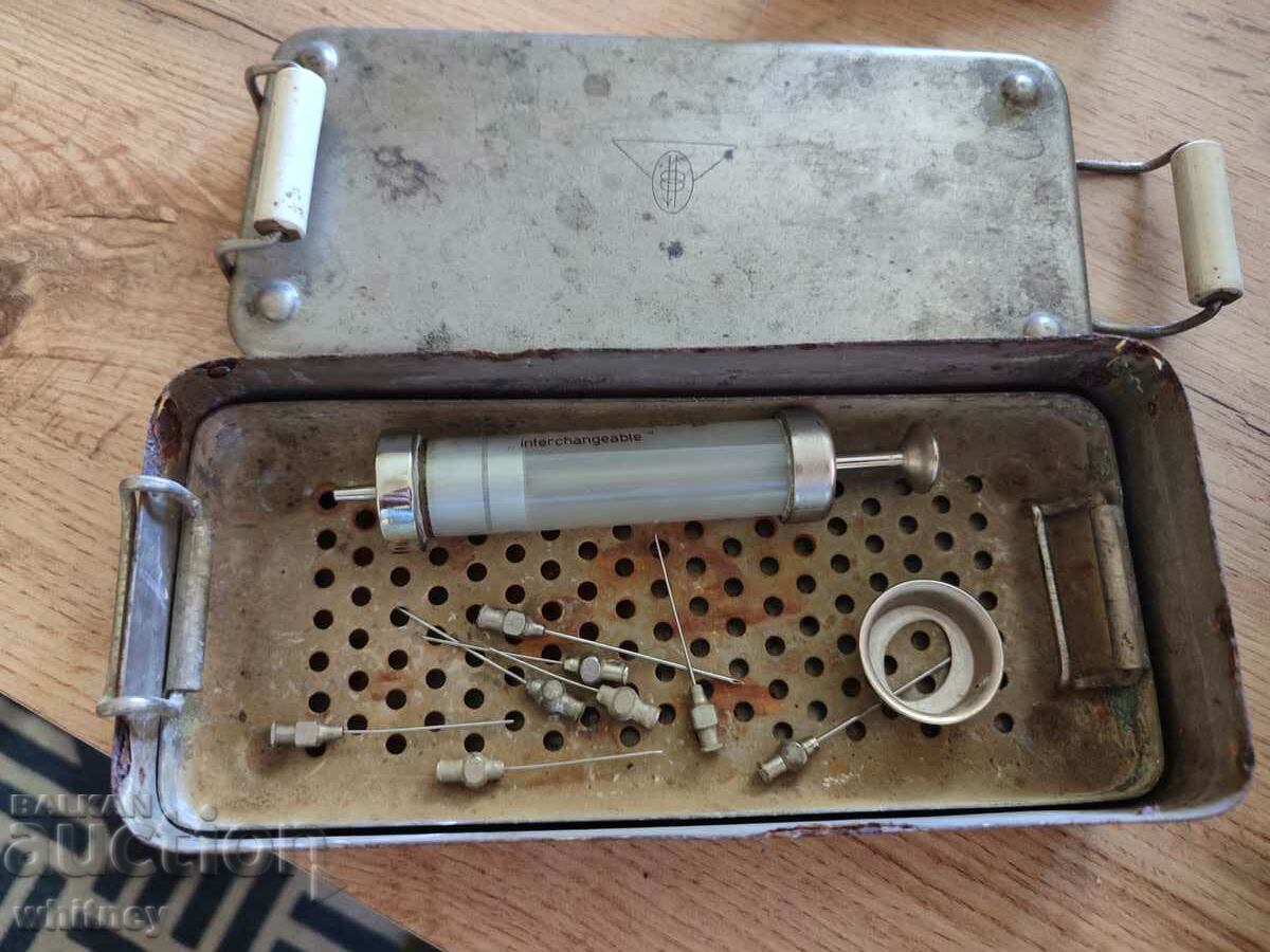 Old Medical Syringe with Box 2