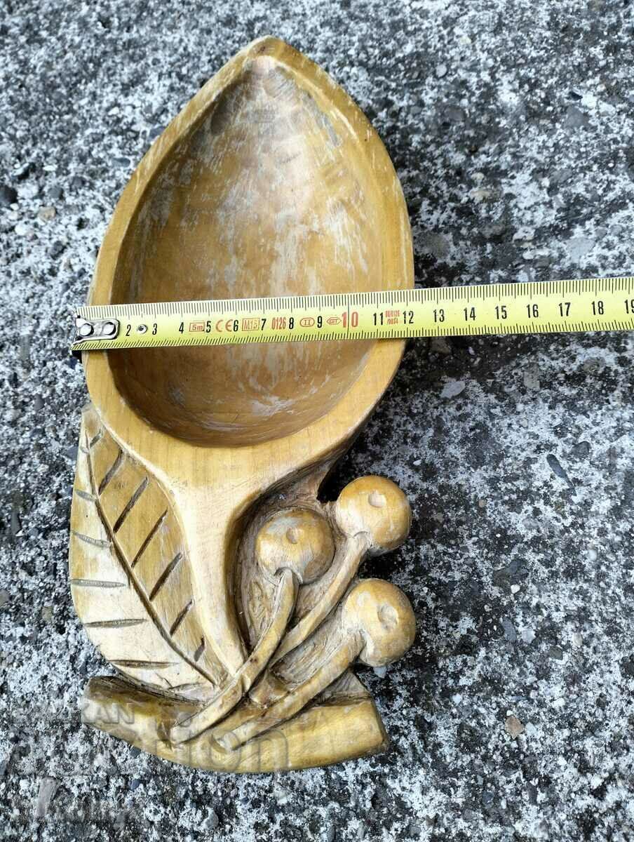 Licitație Bol din lemn sculptat manual Licitație Bol din lemn sculptat manual