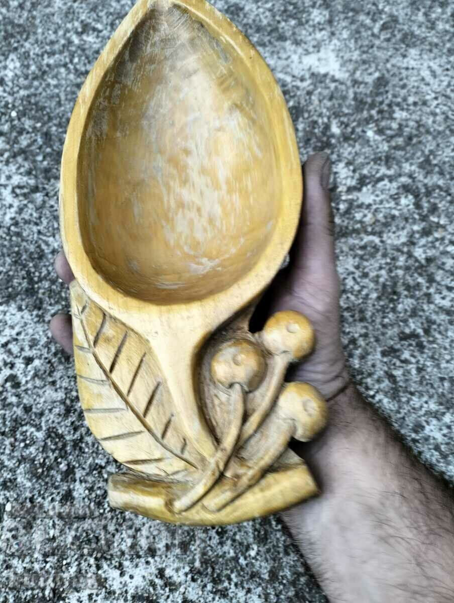 Bol din lemn sculptat manual - 5 Bol din lemn sculptat manual - 5