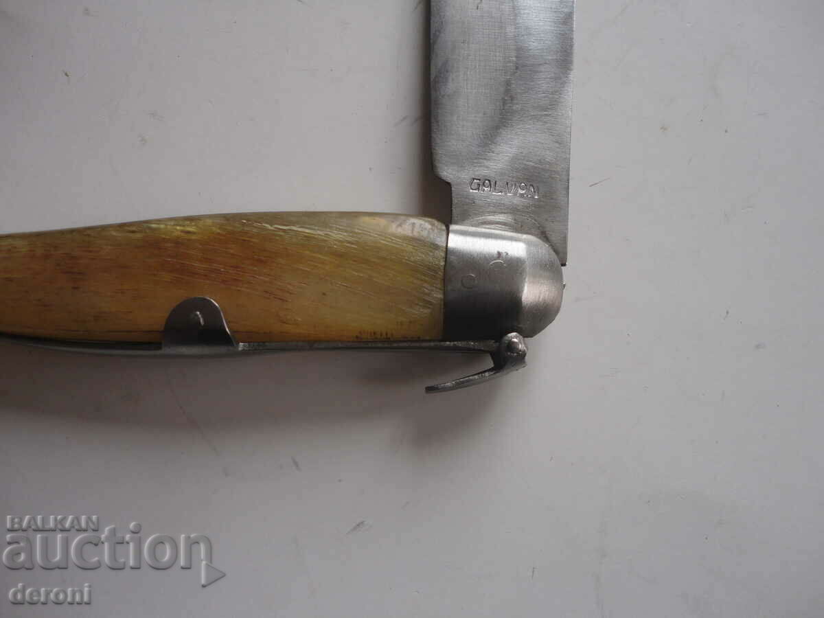 Spanish Navajo Galvan Buffalo Horn Knife - 5 Spanish Navajo Galvan Buffalo Horn Knife - 5