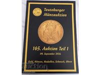 Numismatics - Auction catalog for gold coins