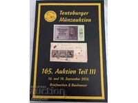 Numismatics - Auction catalog for banknotes and stamps