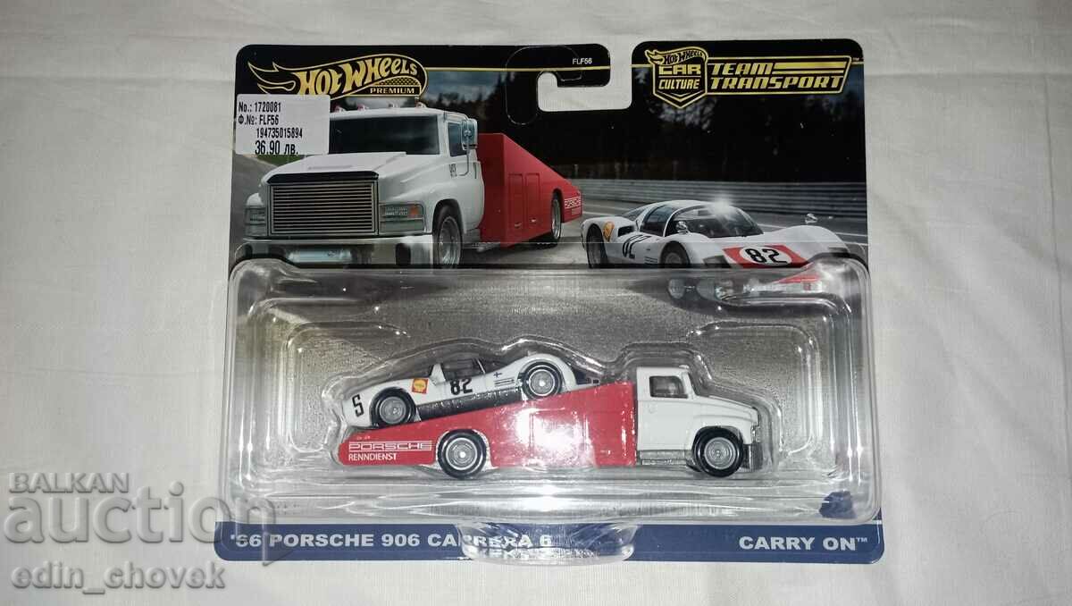 HotWheels Team Transport #66 Porsche 908 Carrera 6. New