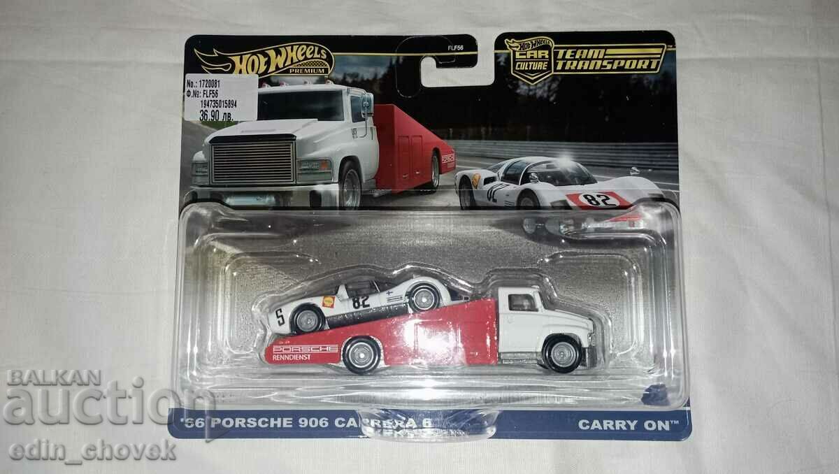 HotWheels Team Transport №66 Porsche 908 Carrera 6. Нов