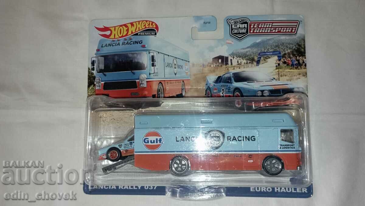 HotWheels Team Transport #26 Lancia Rally 037 Gulf Euro.New