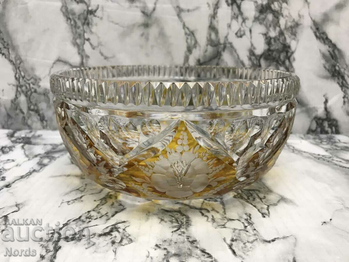 Crystal fruit bowl