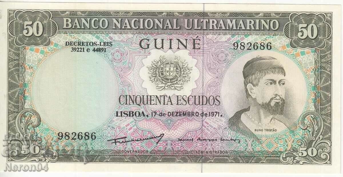 50 Escudos 1971, Portuguese Guinea