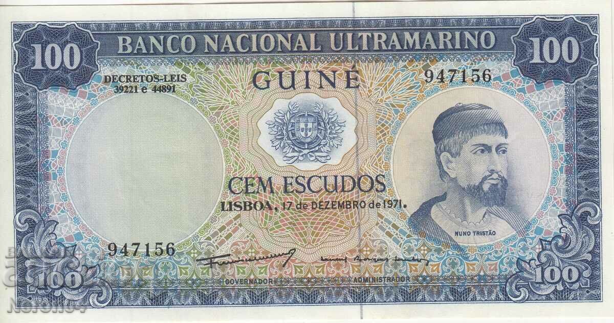 100 Escudos 1971, Portuguese Guinea