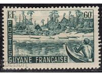 French Guiana-1947-Regular-Boat near the village,MLH