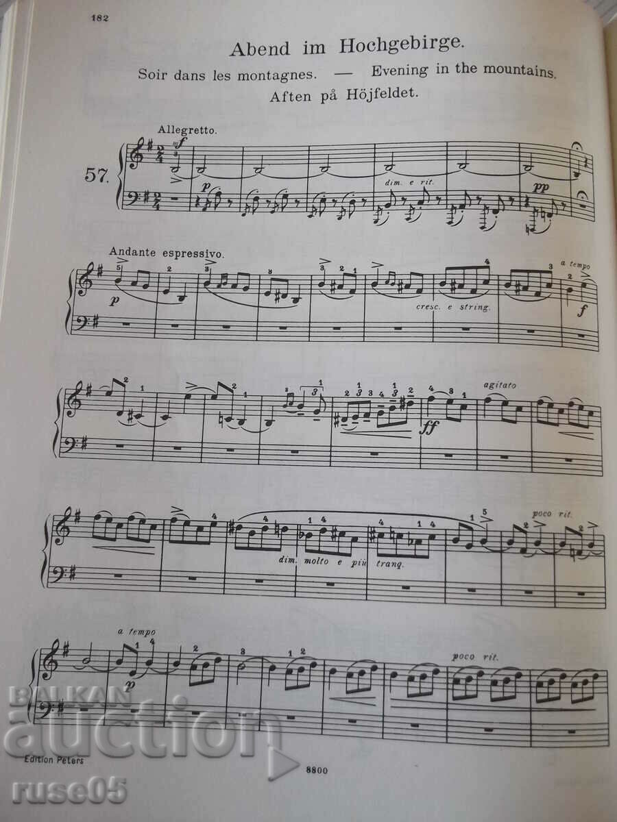 Παρτιτούρες πιάνου "GRIEG-Lyrische Stücke-Nr.3100a-Τόμος Ι"-214 σελίδες. - 6