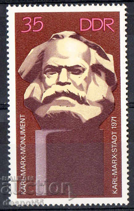 1971. RDG. Dezvelirea unui monument al lui Karl Marx.