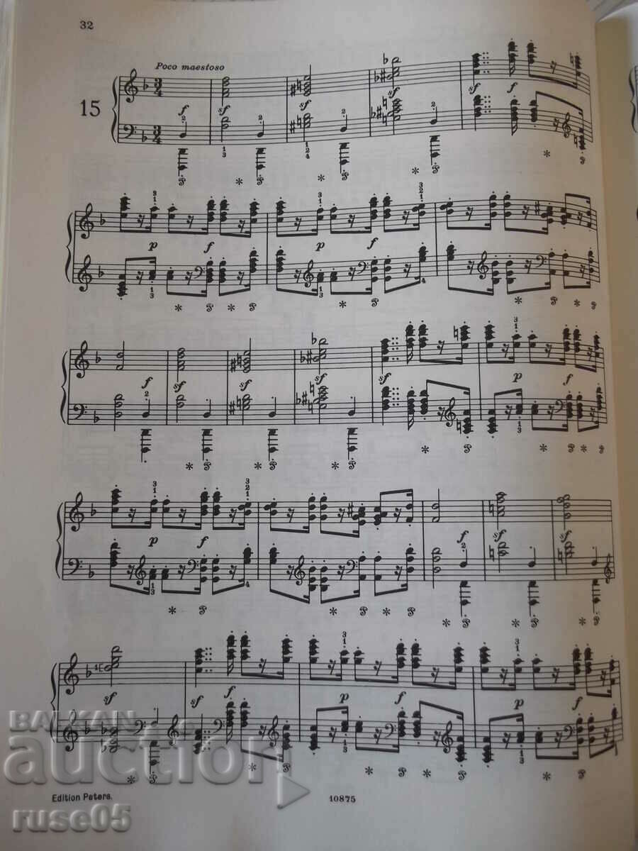 Sheet music for piano "HELLER-25 melodische Etüden-Opus 45"-60 pages. - 5 Sheet music for piano "HELLER-25 melodische Etüden-Opus 45"-60 pages. - 5