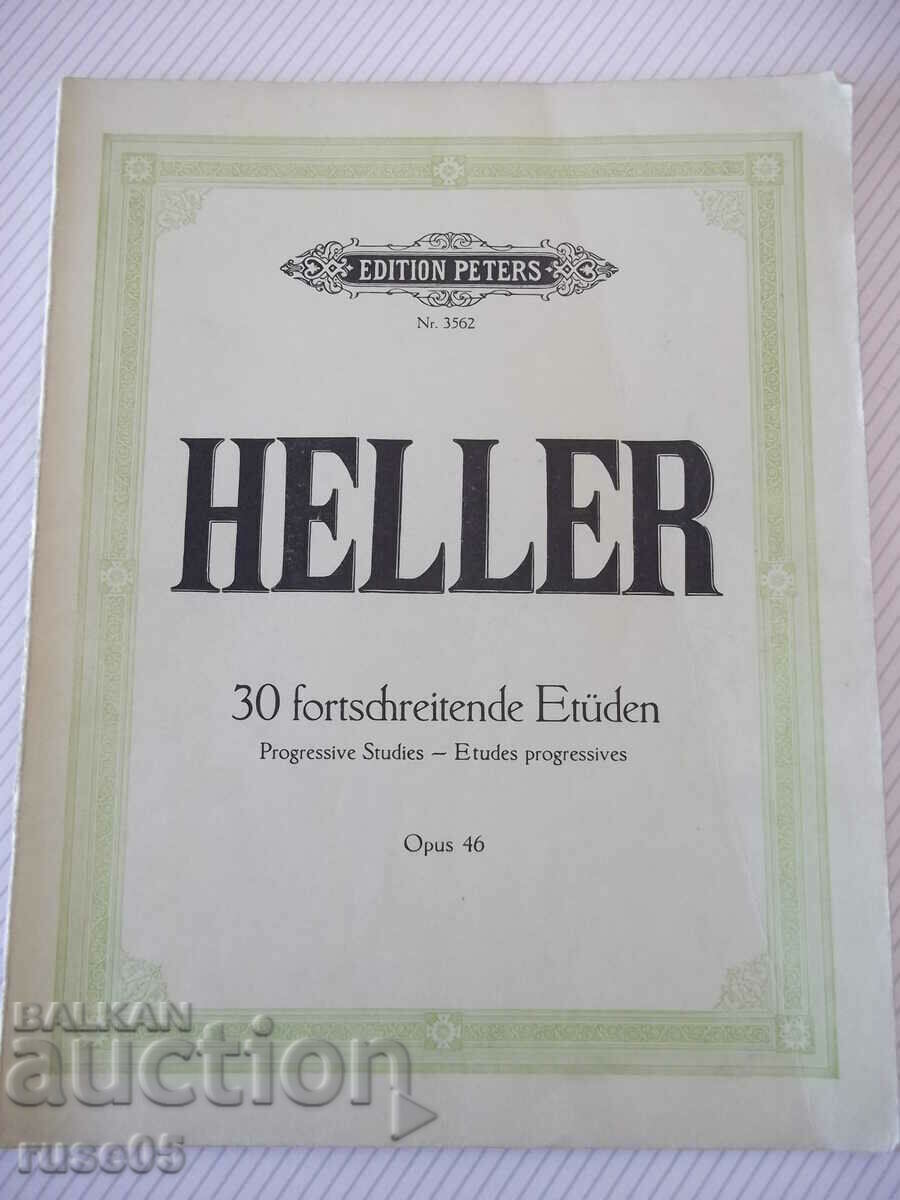 Ноти за пиано"HELLER- 30 fortschreitende Etüden-Opus 46"-64с