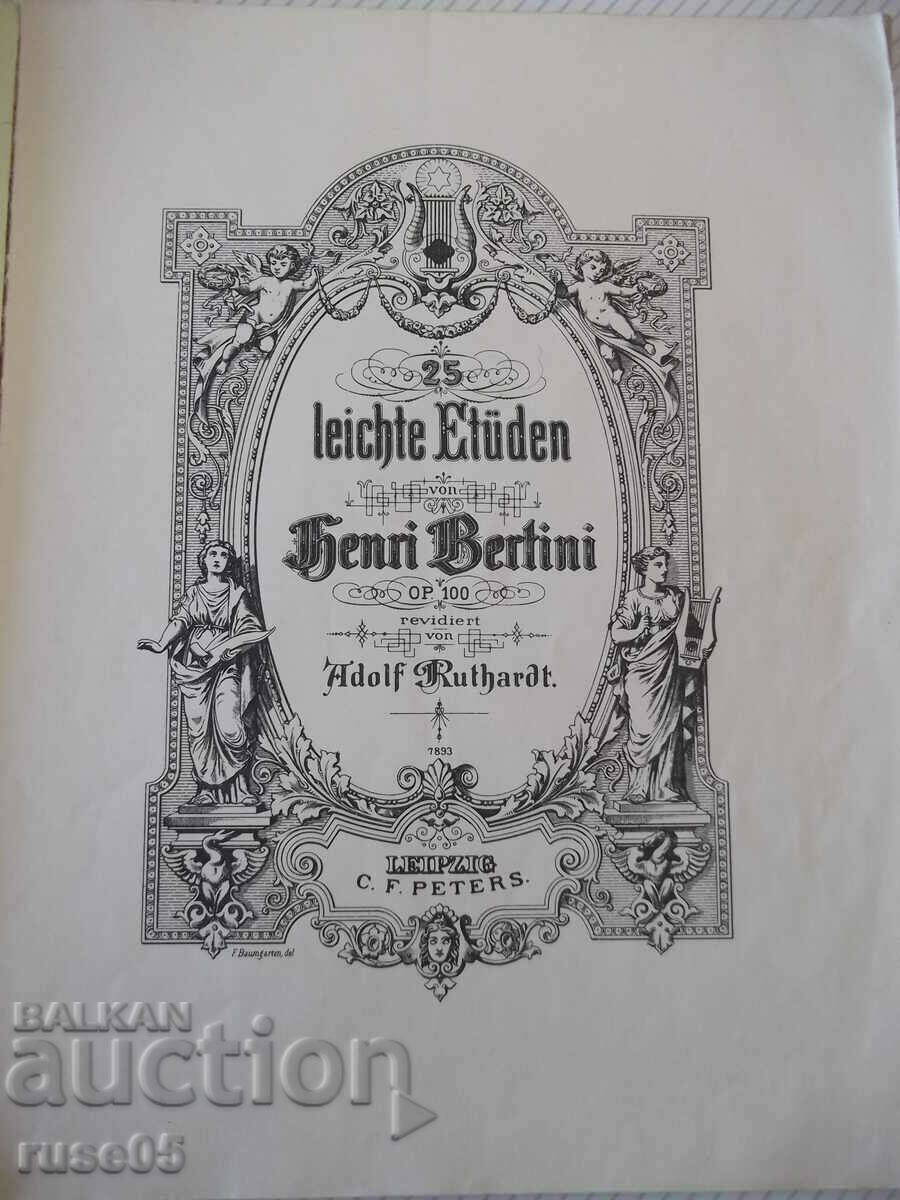 Sheet music for piano "BERTINI - ETÜDEN - Opus 100" - 34 pages. with price 10.00 BGN | € 5.11 Sheet music for piano "BERTINI - ETÜDEN - Opus 100" - 34 pages. with price 10.00 BGN | € 5.11