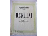 Sheet music for piano "BERTINI - ETÜDEN - Opus 100" - 34 pages.