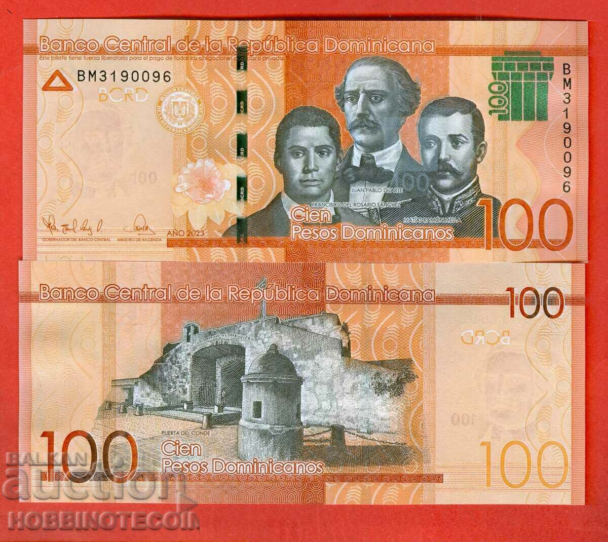 REPUBLICA DOMINICANA DOMINICAN 100 numarul - 2023 NOU UNC