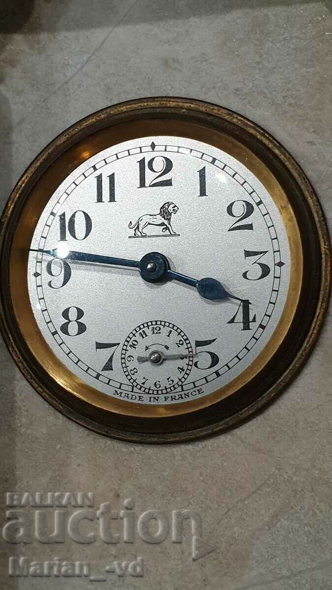 Ceas francez antic de marmură marca LEO - 6