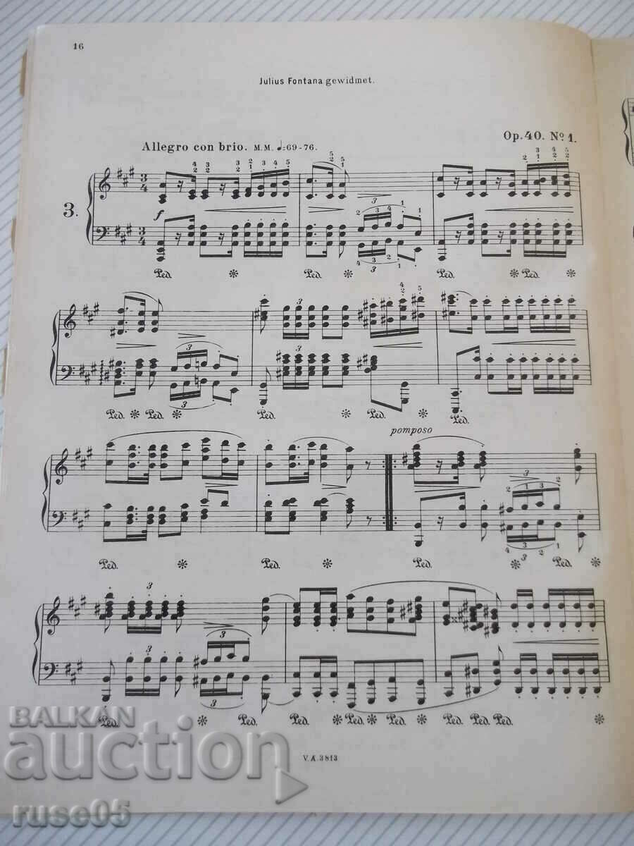 Παράδοση Παρτιτούρες πιάνου "CHOPIN - POLONAISEN-Klavier solo" - 102 σελίδες.