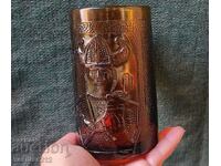 Glass mug, viking