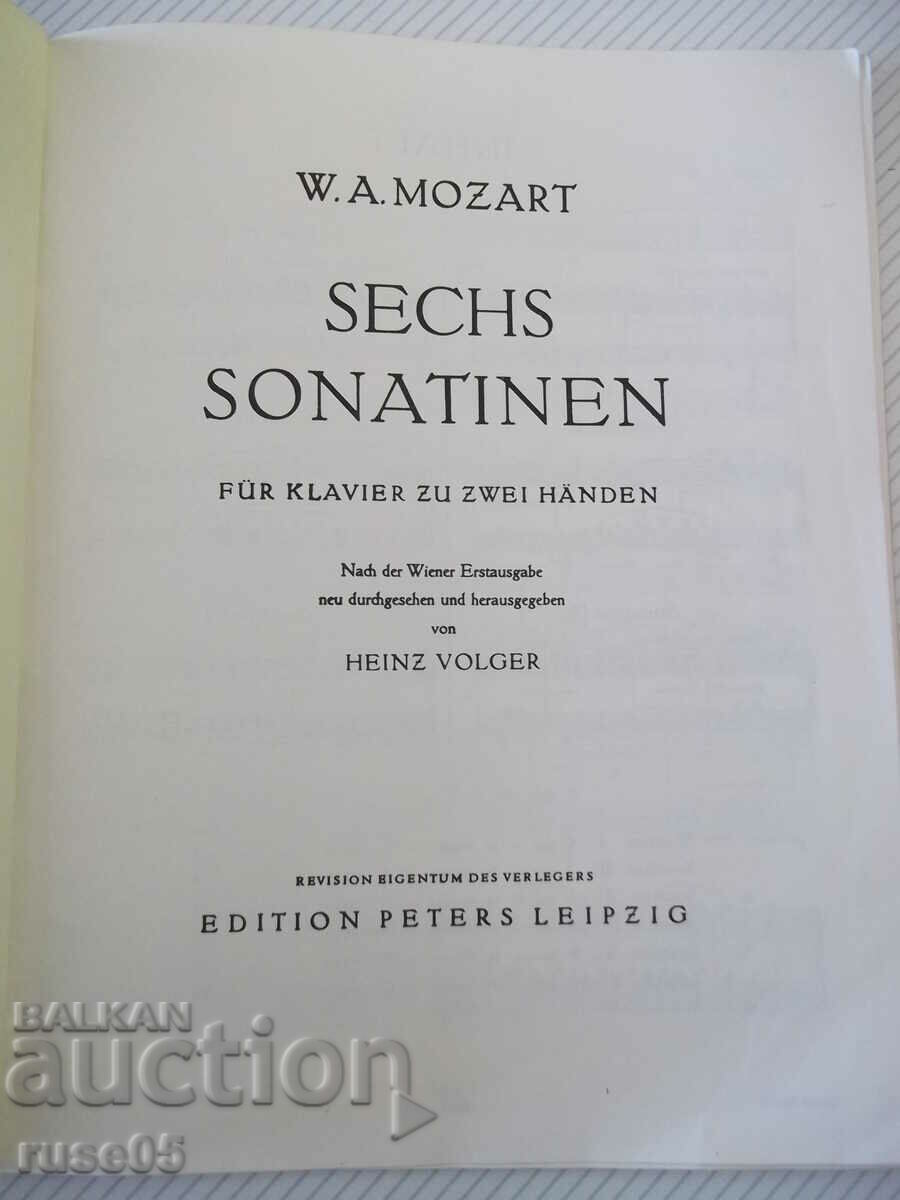 Sheet music for piano "MOZART - SECH SONATINEN - Nr. 4615" - 34 pages. with price 15.00 BGN | € 7.67 Sheet music for piano "MOZART - SECH SONATINEN - Nr. 4615" - 34 pages. with price 15.00 BGN | € 7.67
