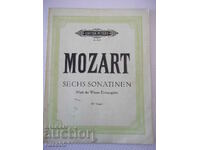 Partituri pentru pian "MOZART - SECH SONATINEN - Nr. 4615" - 34 pagini.