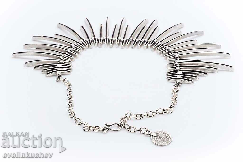 Auction  Silver plated necklace KN-0301001021