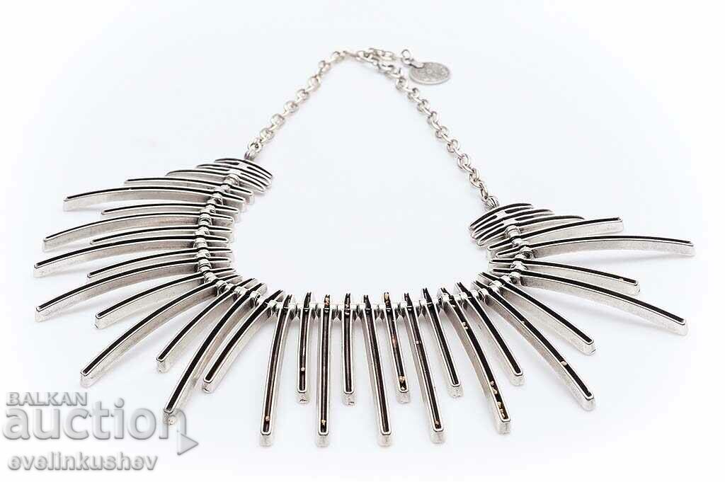 Silver plated necklace KN-0301001021