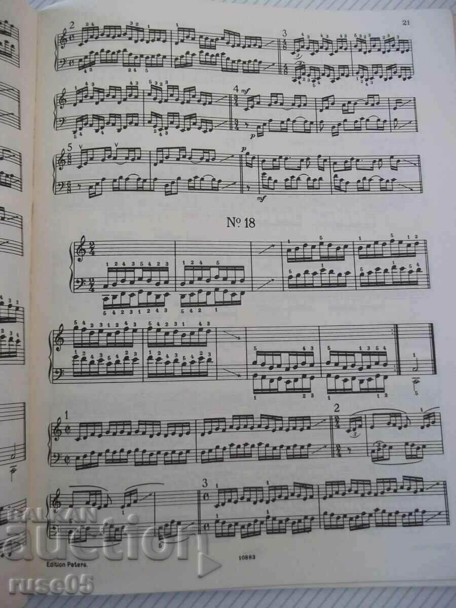 Delivery of Piano sheet music "HANON-Der Klavier-Virtuose-Nr. 4615"-34 pages.