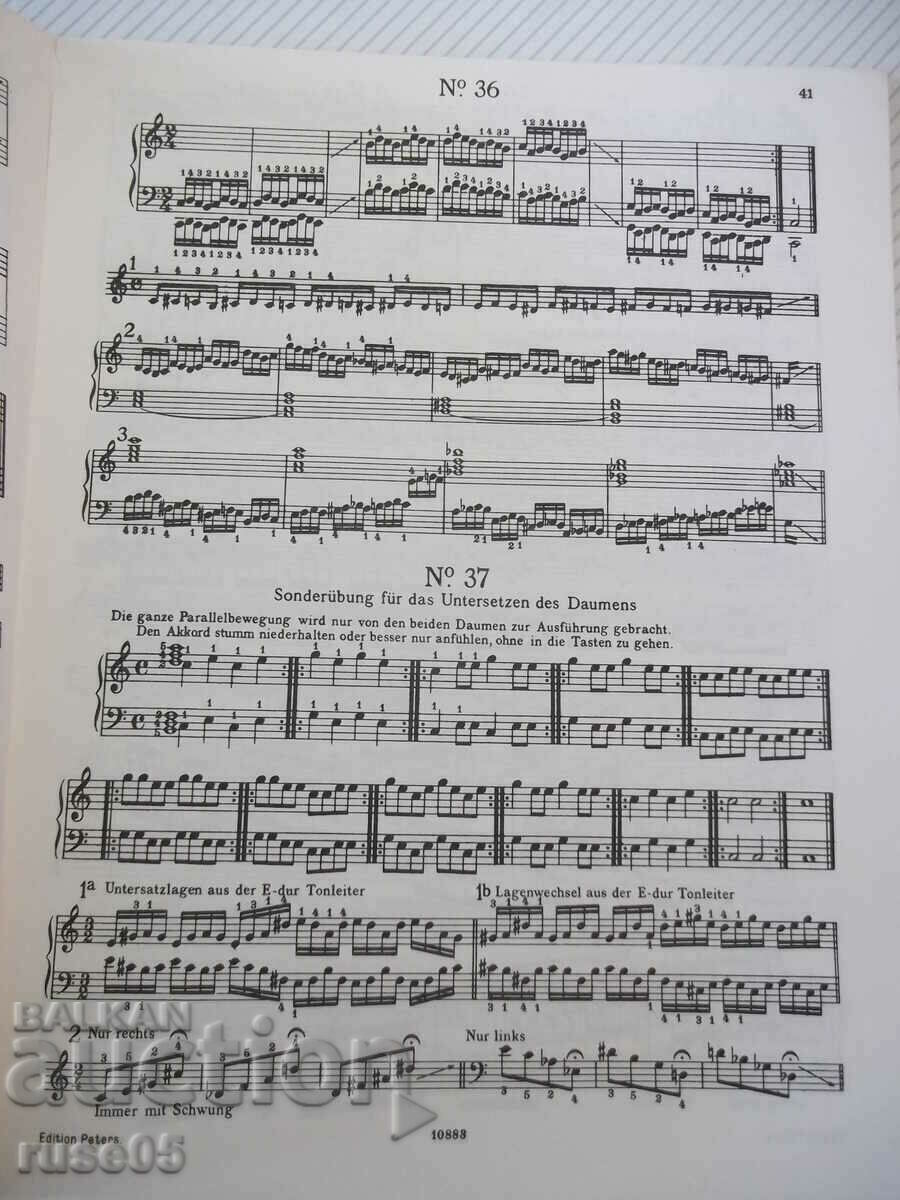 Piano sheet music "HANON-Der Klavier-Virtuose-Nr. 4615"-34 pages. - 5