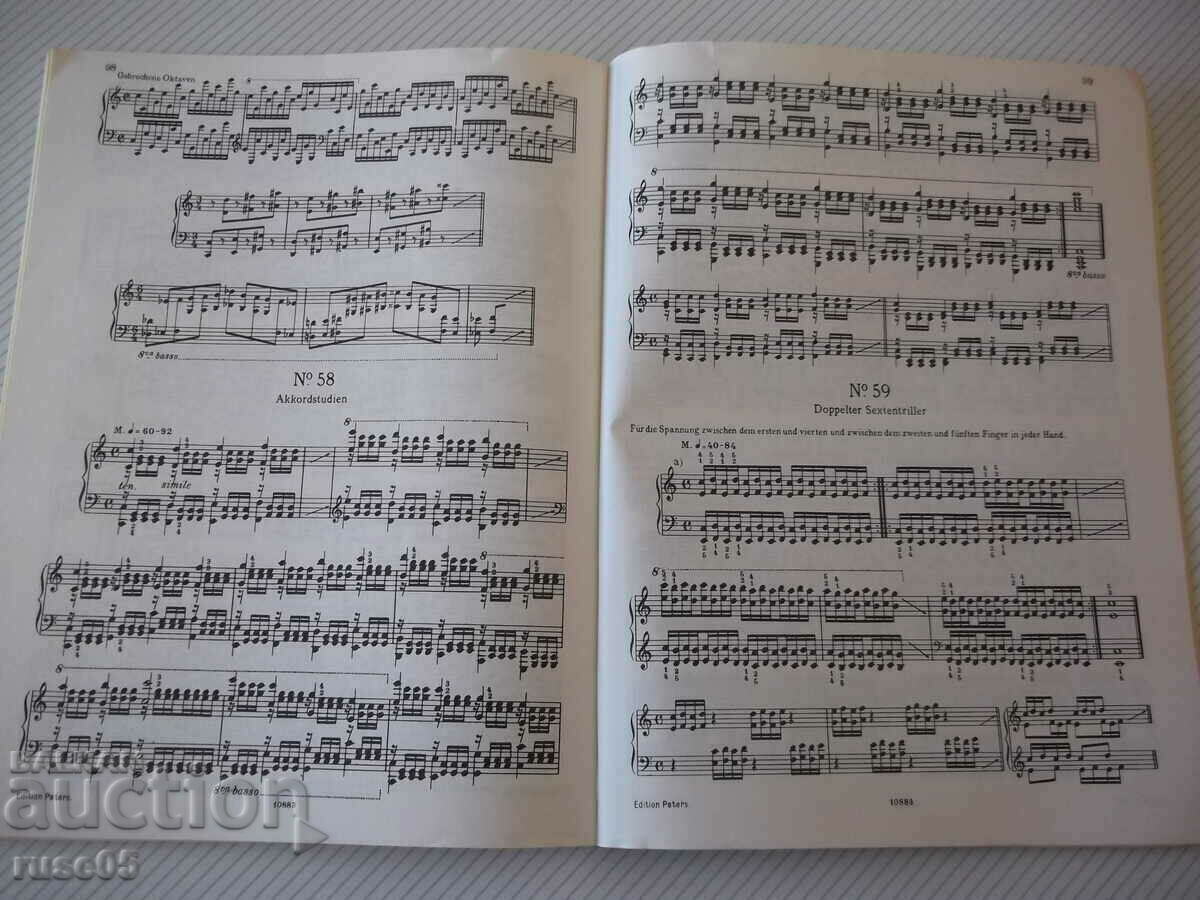 Piano sheet music "HANON-Der Klavier-Virtuose-Nr. 4615"-34 pages. - 6