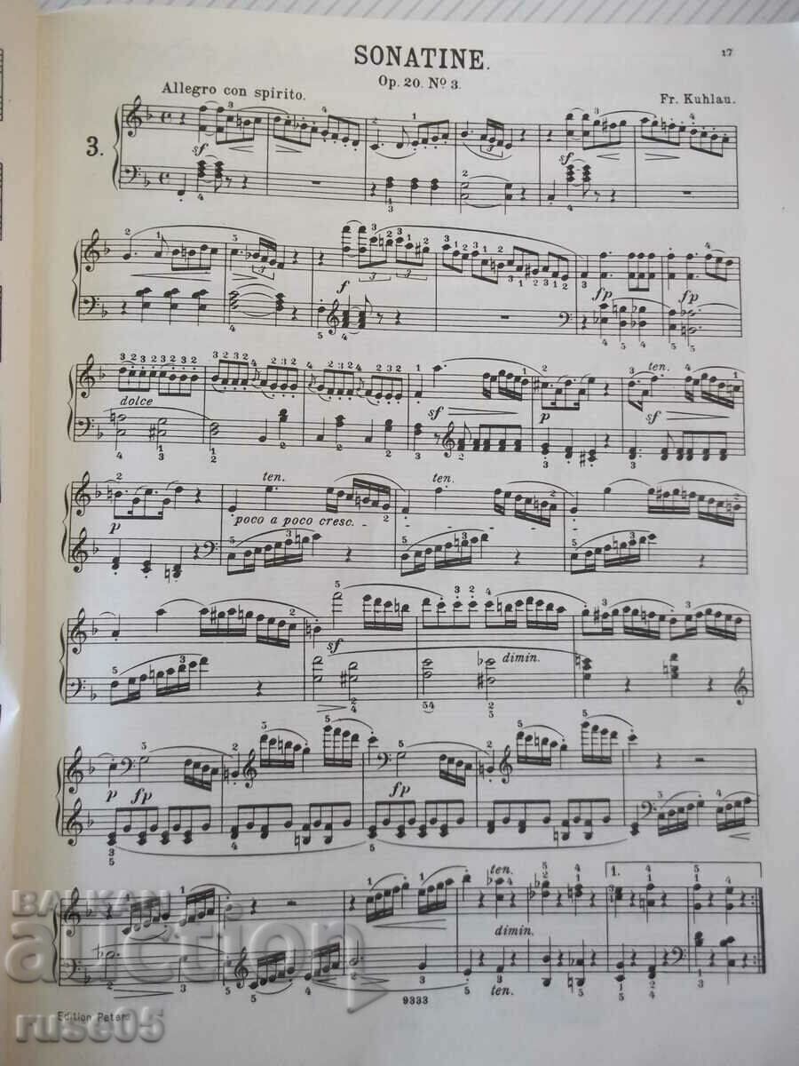 Delivery of Sheet music for piano "SONATINEN ALBUM-Band I--Nr. 1233a" - 128 pages. Delivery of Sheet music for piano "SONATINEN ALBUM-Band I--Nr. 1233a" - 128 pages.