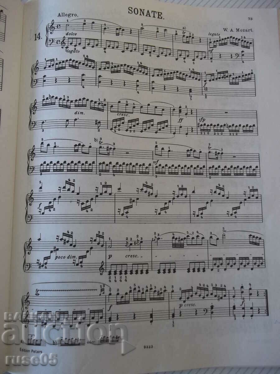 Sheet music for piano "SONATINEN ALBUM-Band I--Nr. 1233a" - 128 pages. - 5 Sheet music for piano "SONATINEN ALBUM-Band I--Nr. 1233a" - 128 pages. - 5