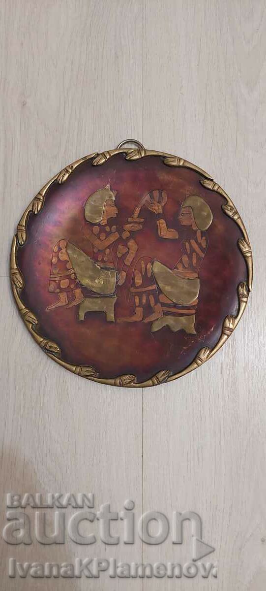 Panel copper and bronze for collectors