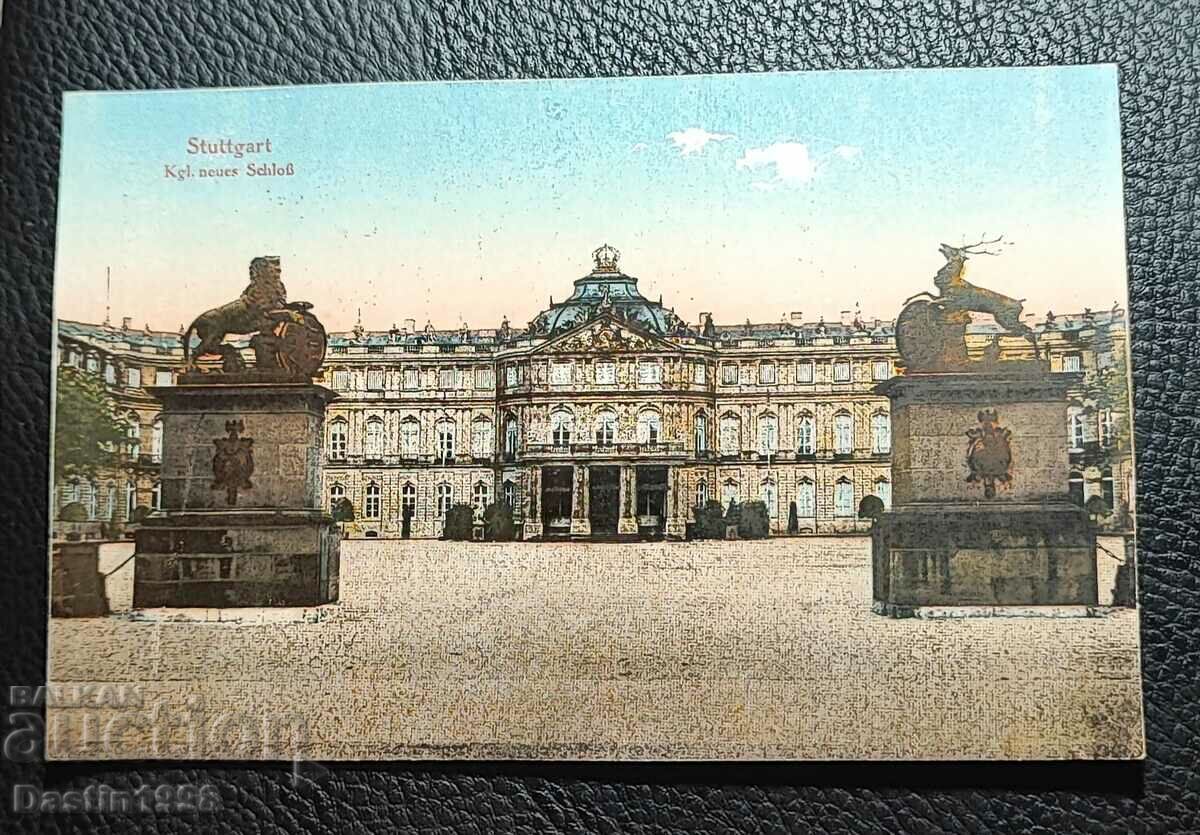 CARTE POșTALĂ REGALĂ STUTTGART CASTELUL NOUL REGAL