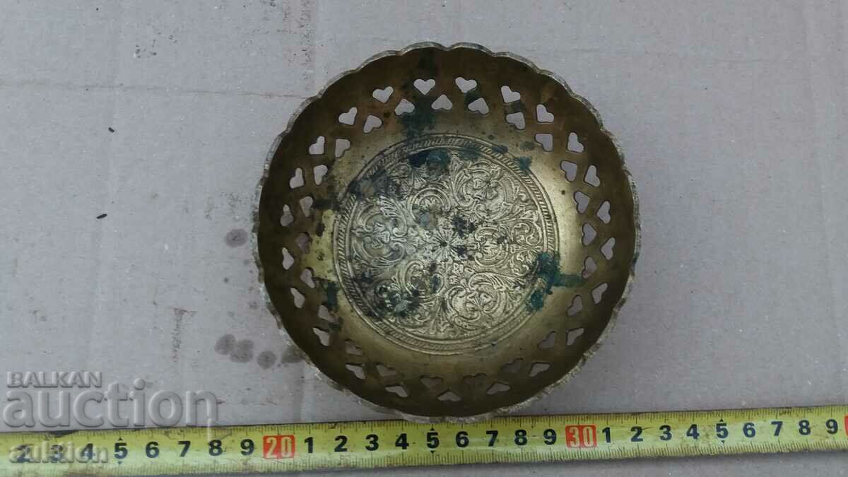SOLID BRONZE ORIENTAL BOWL, BOWL TRAY with price 13.99 BGN | € 7.15 SOLID BRONZE ORIENTAL BOWL, BOWL TRAY with price 13.99 BGN | € 7.15