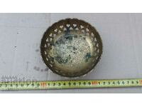 SOLID BRONZE ORIENTAL BOWL, BOWL TRAY