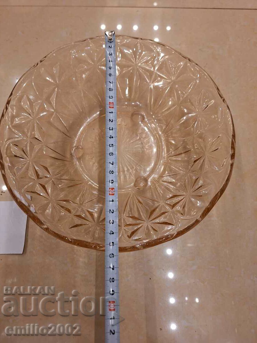 Glass fruit bowl retro soc 23 with price 9.00 BGN | € 4.60 Glass fruit bowl retro soc 23 with price 9.00 BGN | € 4.60