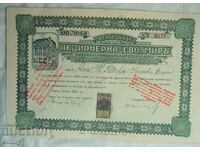 BGN 100 registered share - Joint Stock Company "Mir", 1928