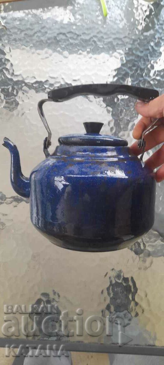 Enameled teapot with price 15.00 BGN | € 7.67 Enameled teapot with price 15.00 BGN | € 7.67