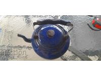 Enameled teapot