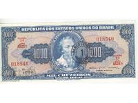 1000 cruzeiros 1966 (supraprint 1 cruzeiro), Brazilia