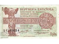 1 peseta 1937, Spania