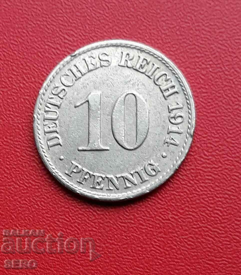 Γερμανία-10 Pfennig 1914 A-Berlin