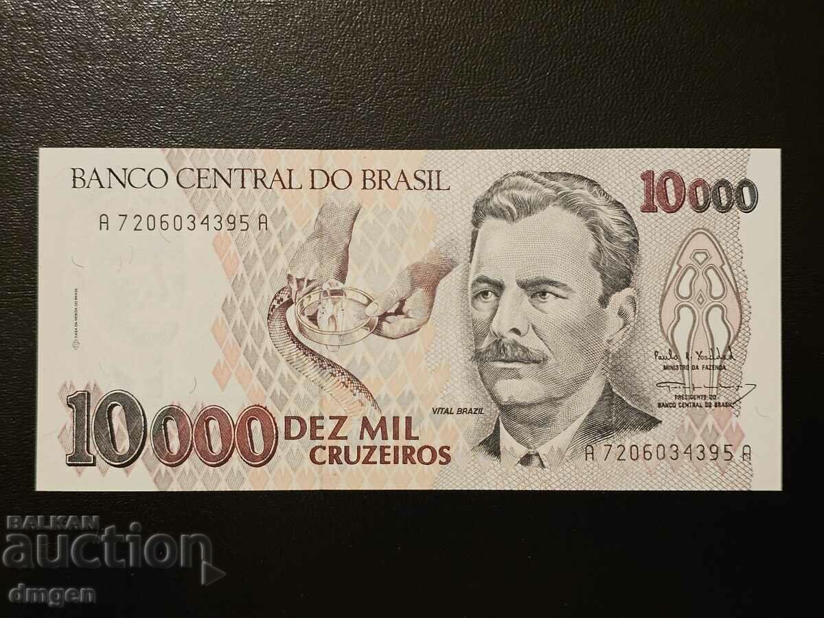 10000 cruzeiro Brazilia UNC