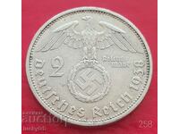 2 timbre 1937 "J" - Germania - Argint - Al treilea Reich