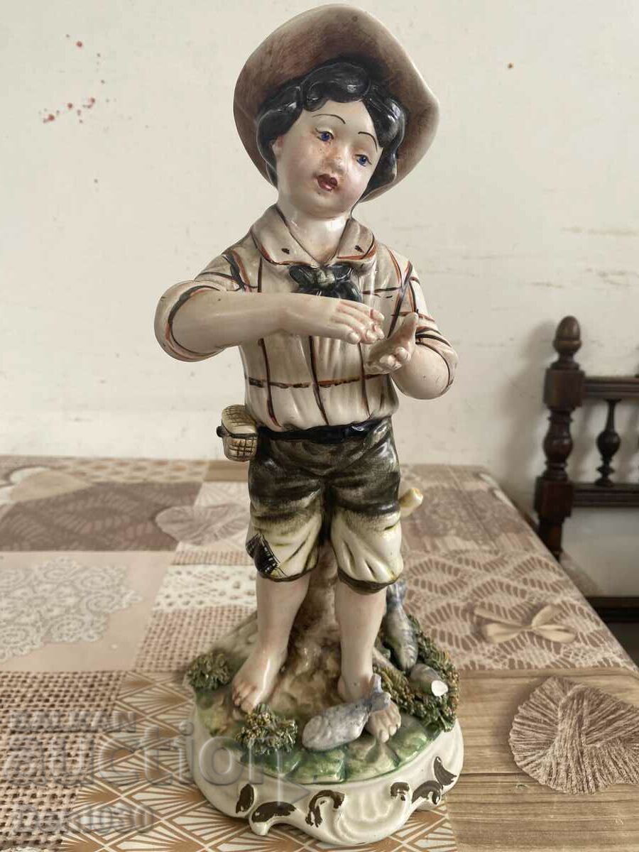 Porcelain Italian figure with markings