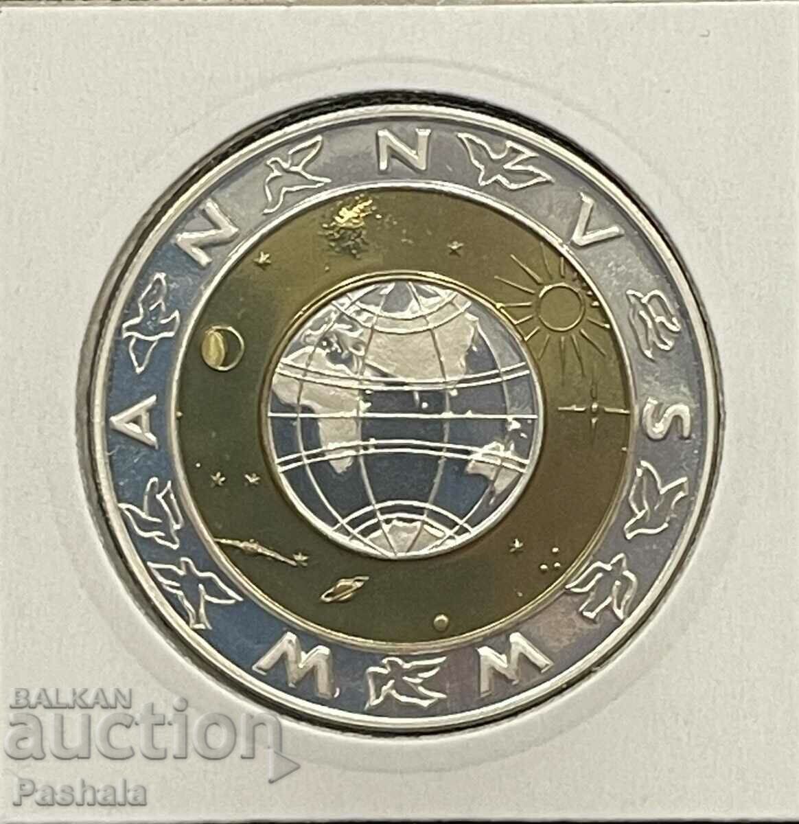 Andorra 5 dinars 1999. Silver. with price 95.00 BGN | € 48.57 Andorra 5 dinars 1999. Silver. with price 95.00 BGN | € 48.57